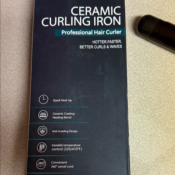 LURA 1.25 Ceramic Professional Curling Iron NIB - Picture 4 of 6